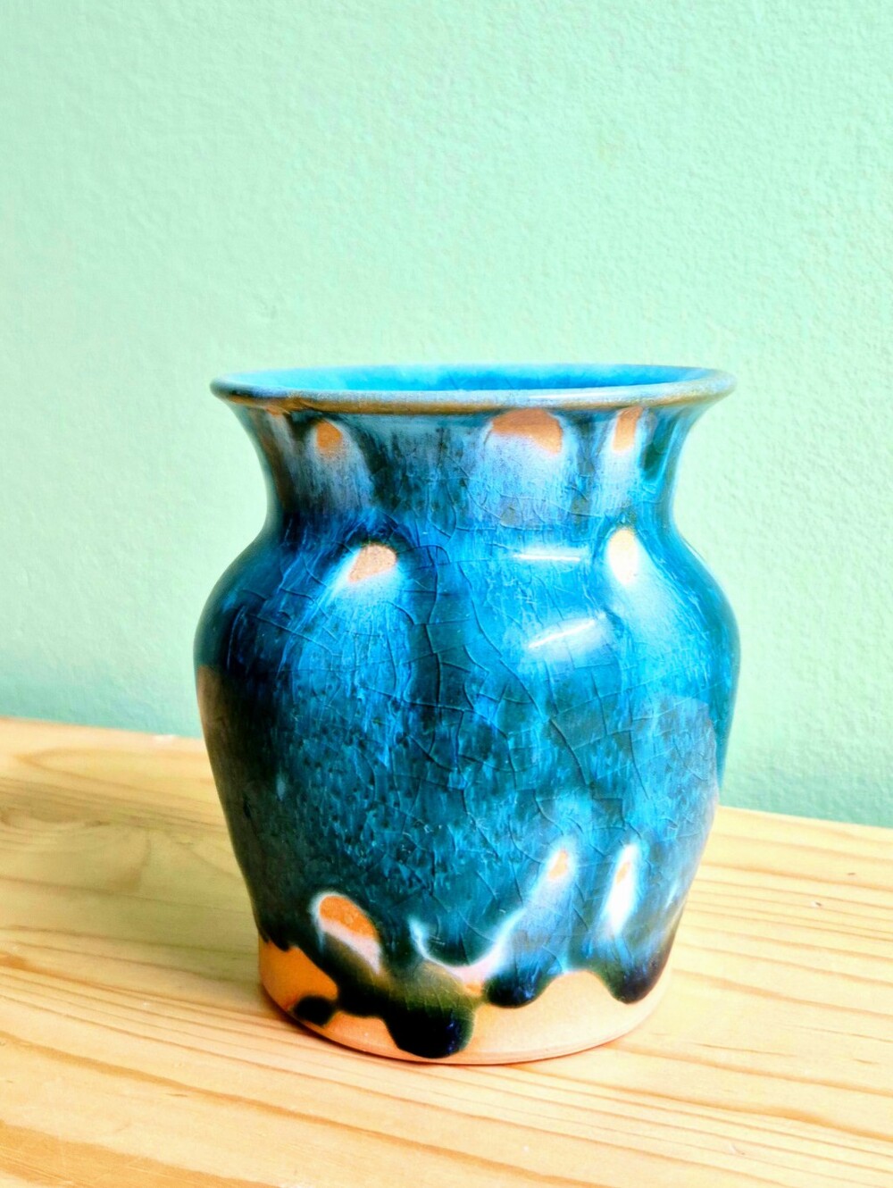 Handmade studio art pottery vase